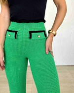 Calça Tricô Rivoli Verde