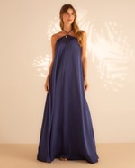 Vestido Longo Zoe Azul