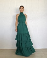 Vestido longo Estela Verde