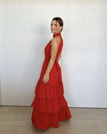 Vestido longo Estela Vermelho