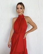 Vestido longo Estela Vermelho