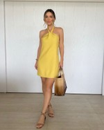 Vestido Curto Constance Amarelo