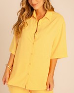 Camisa Linho Amarelo