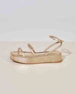 Sandália Flatform Rebeca Dourado