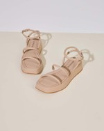 Sandália Flatform Rebeca Nude