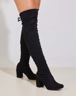 Bota Over Suede Preto