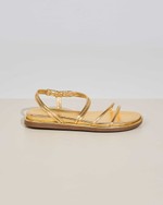 Sandália Flatform Grécia Dourado