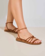 Sandália flatform Ilhabela Caramelo