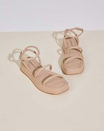 Sandália Flatform Rebeca Nude