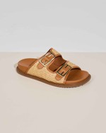 Sandália Flatform Amara Palha