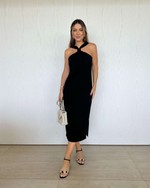 Vestido Midi Helena Preto