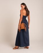 Vestido Midi Laura Azul Marinho