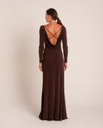 Vestido Longo Silvia Marrom
