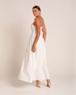 Vestido Midi Laura Off-White