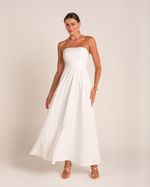 Vestido Midi Laura Off-White