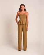 Blusa Peplum Sara Verde