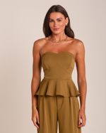 Blusa Peplum Sara Verde