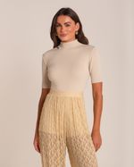 Blusa Tricô Nívea Areia
