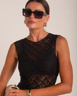 Blusa Renda Selena Preto