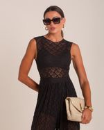 Blusa Renda Selena Preto