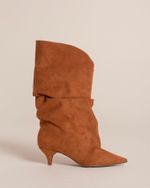 Bota Cano Médio Slouchy Caramelo