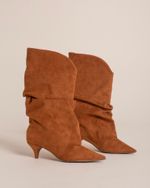 Bota Cano Médio Slouchy Caramelo