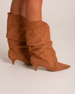 Bota Cano Médio Slouchy Caramelo