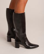 Bota Cano Alto Chiara Preto