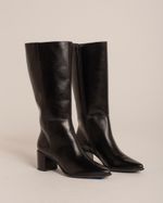 Bota Cano Alto Chiara Preto