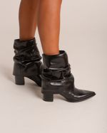 Bota Cano Médio Slouchy Julie Preto