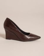 Scarpin Anabela Diana Marrom