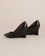 Scarpin Anabela Diana Preto