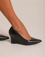 Scarpin Anabela Diana Preto