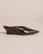 Mule Anabela Claire Marrom