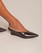 Mule Anabela Claire Marrom