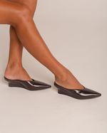 Mule Anabela Claire Marrom