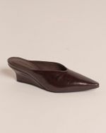 Mule Anabela Claire Marrom