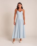Vestido Midi Pamela Azul Claro