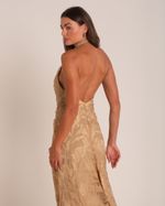 Vestido Longo Magnólia Bege