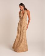 Vestido Longo Magnólia Bege