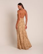 Vestido Longo Magnólia Bege