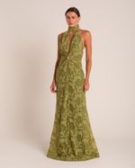 Vestido Longo Magnólia Verde