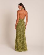 Vestido Longo Magnólia Verde