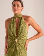 Vestido Longo Magnólia Verde