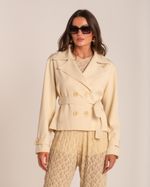 Trench Coat Curto Cloe Areia