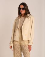 Trench Coat Curto Cloe Areia