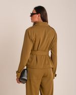 Trench Coat Curto Cloe Verde