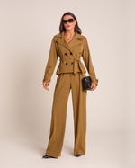 Trench Coat Curto Cloe Verde