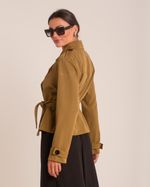 Trench Coat Curto Cloe Verde