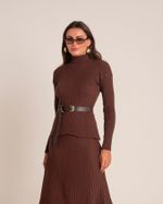 Blusa Tricô Soho Marrom